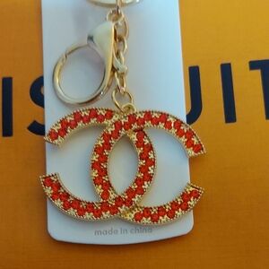 Fashion Jewelry Gold and Red Key Holder